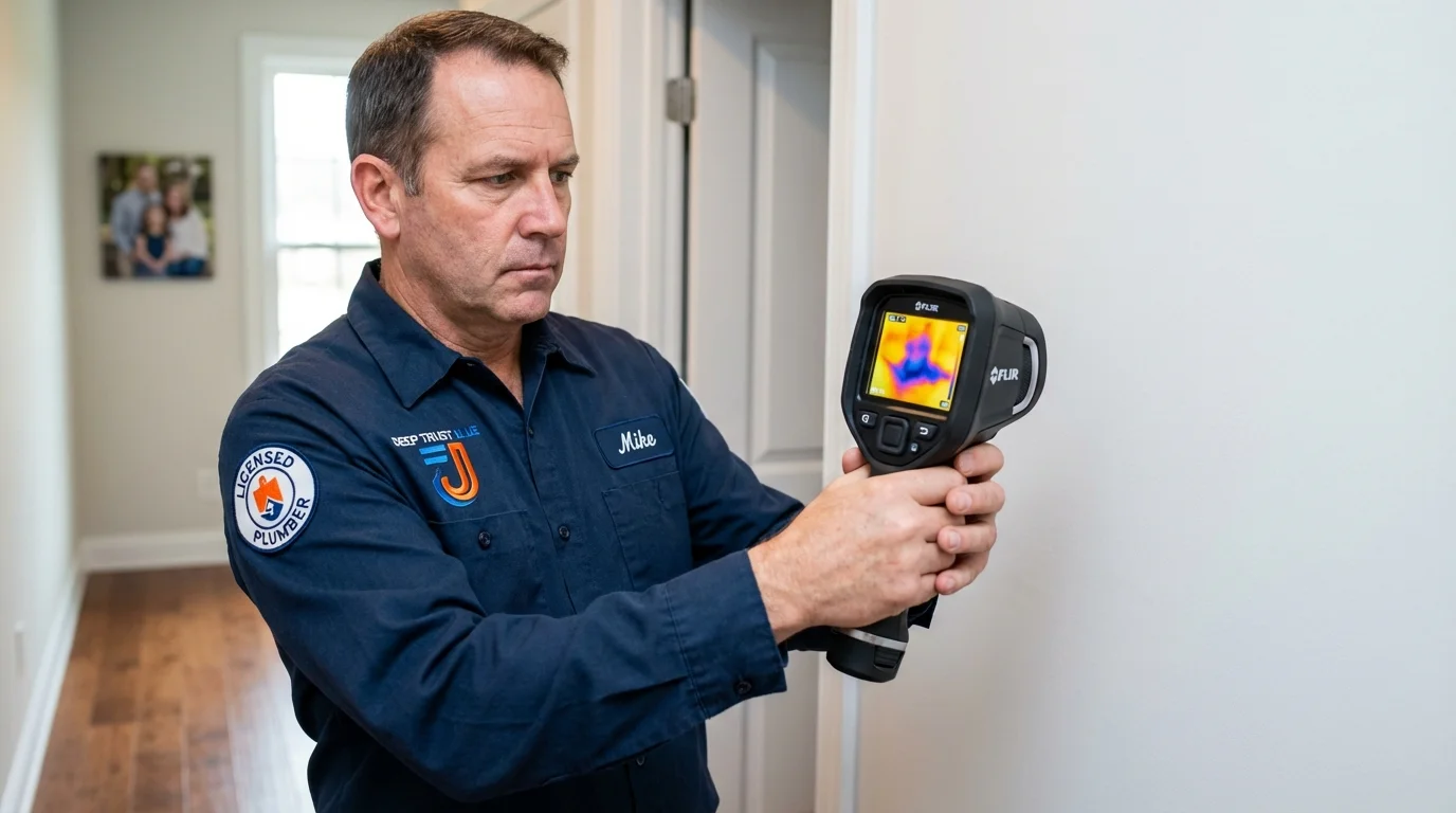 Thermal imaging leak detection by Johns Plumbing LLC in Duchesne